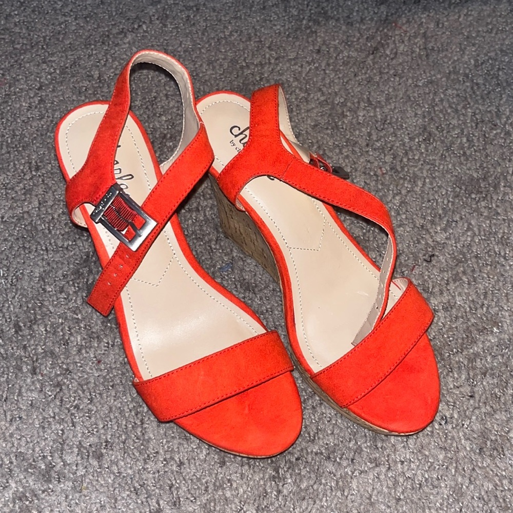 Charles David cork wedges